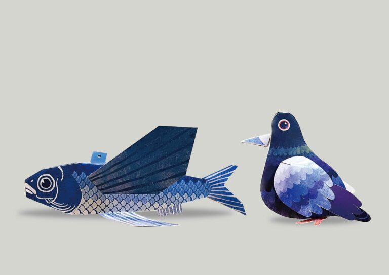 文創美編案例-東澳粉鳥造型摺紙設計